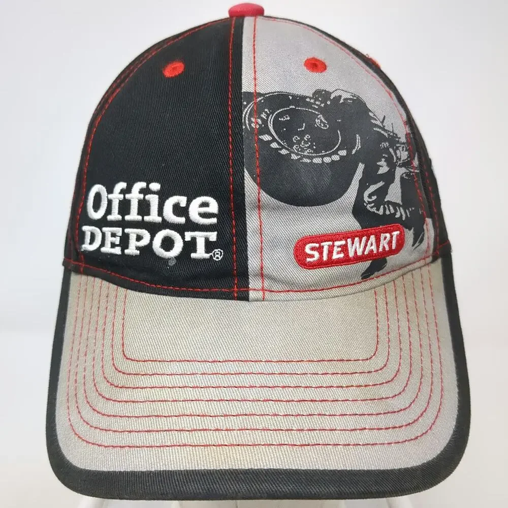 VF Imagewear Tony Stewart Office Depot NASCAR Baseball Cap Black Gray One Size